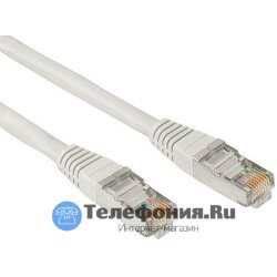 Патч-корд FTP, Cat.5e, 2 м, серый, экранированный Sinells RJ45-RJ45-5-2