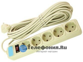 SVITTEX SV-005 удлинитель с сетевым фильтром 5 м