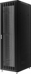 Шкаф 19 напольный 42U GYDERS GDR-426080BP 600х800х2085 мм, черный, перфорированные двери