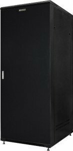 Шкаф 19" напольный 22U 600x800x1190 мм, GYDERS GDR-226080BMM, металлические двери, черный