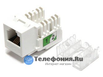 Модуль Keystone Jack RJ-12 (6P4C), категория 3, DUAL IDC SINELLS SNL-dual6p4c3