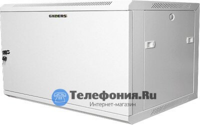 Шкаф настенный 19" 6U серый GYDERS GDR-66045GM